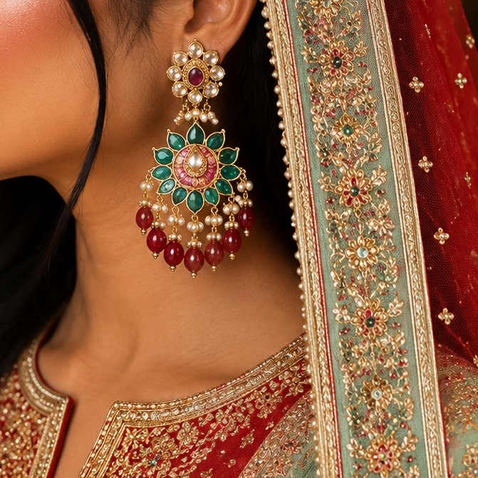 Antique kundan Earring