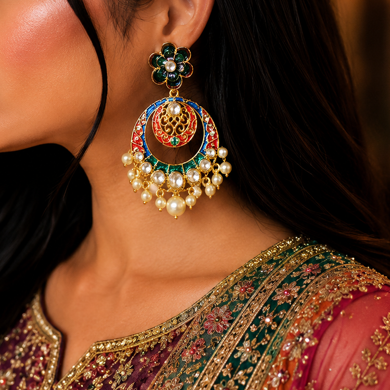 Antique kundan Earring