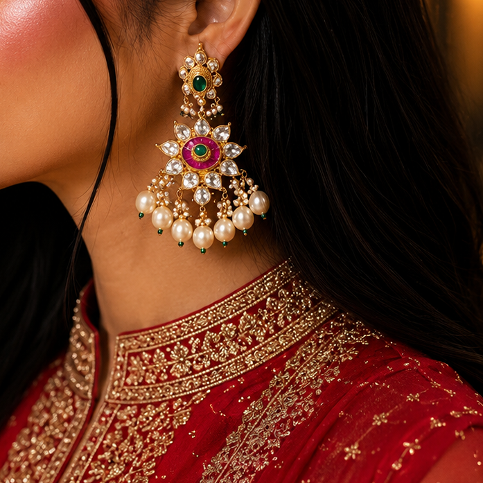 Antique kundan Earring