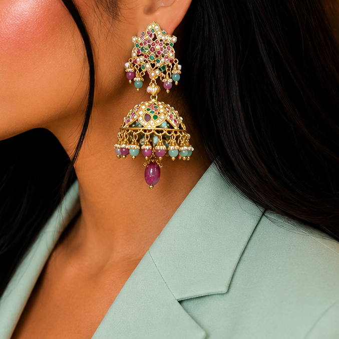 Antique kundan Earring