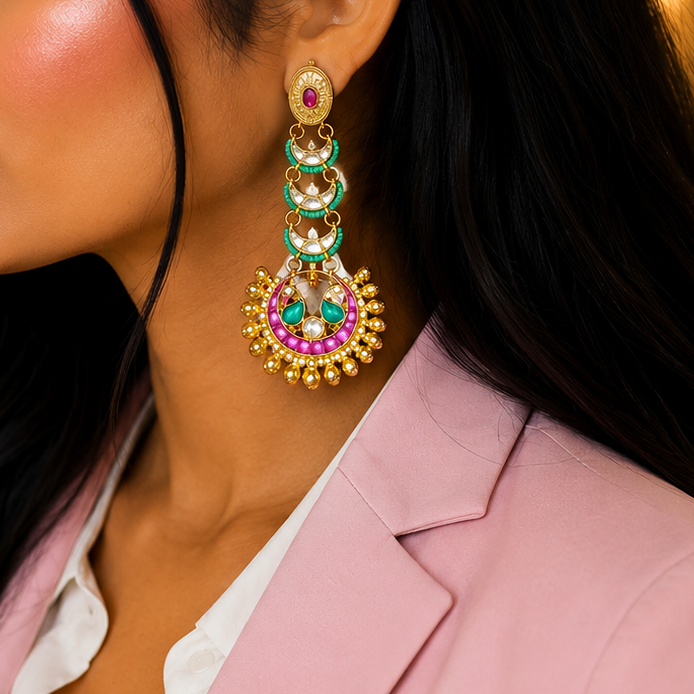 Antique kundan Earrings