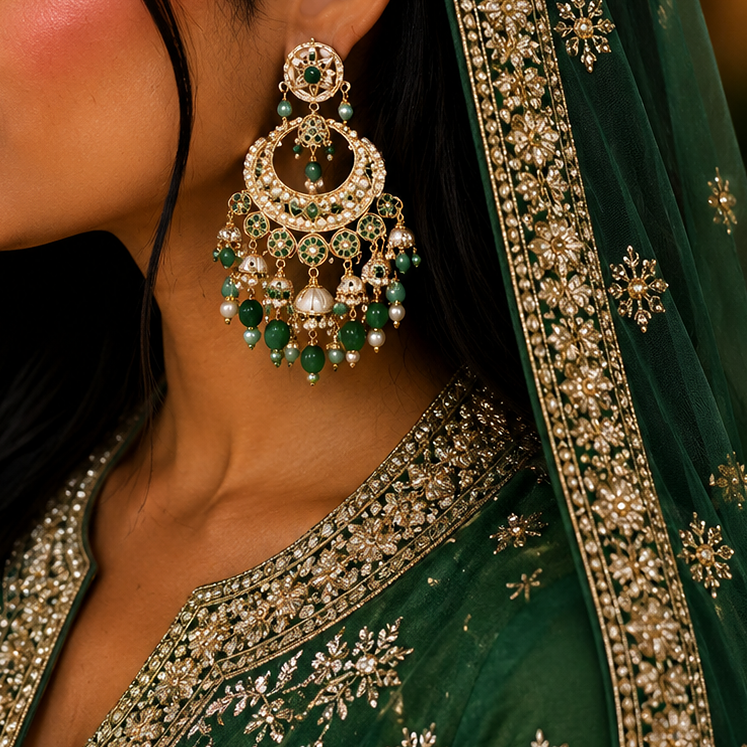 Antique kundan Earrings
