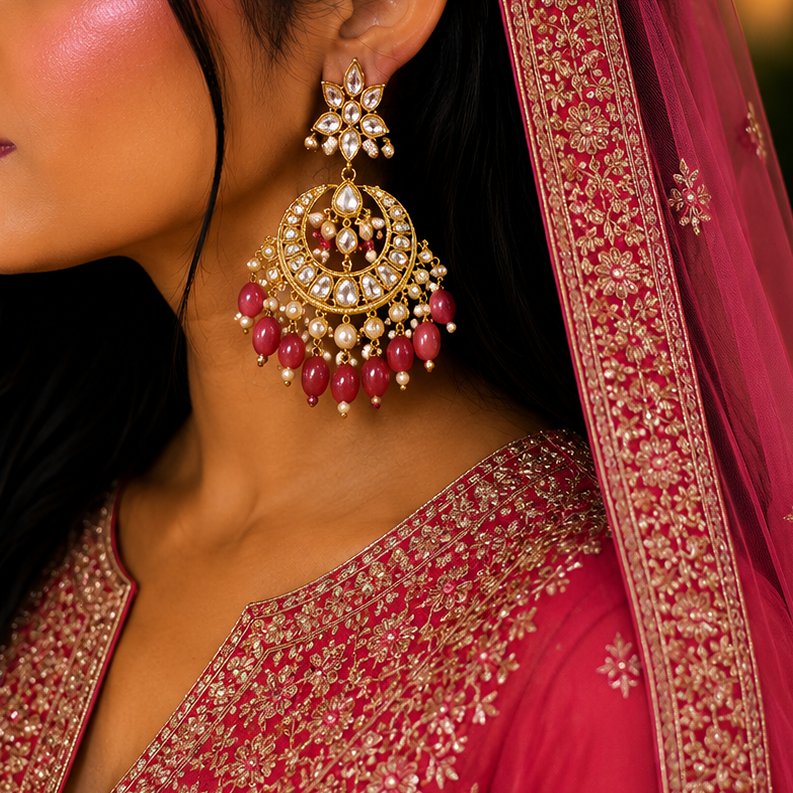 Antique kundan Earrings