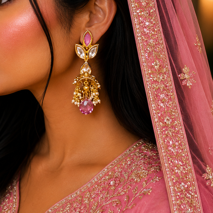 Antique kundan Earrings