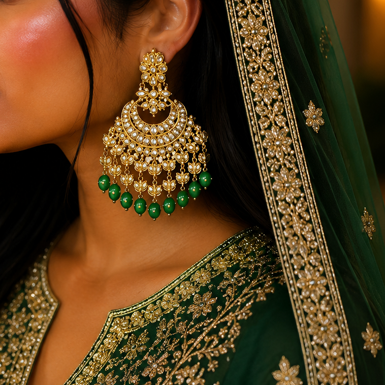 Antique kundan Earrings