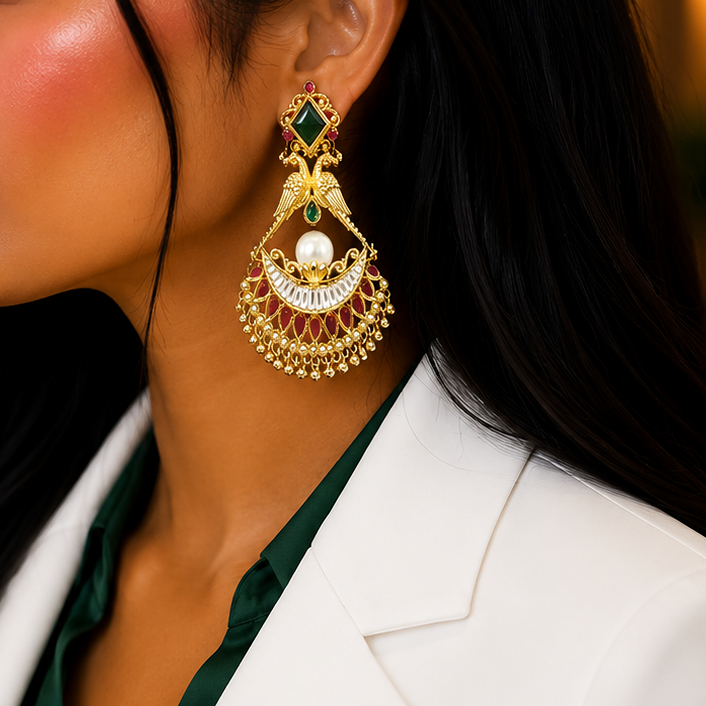 Antique kundan Earrings
