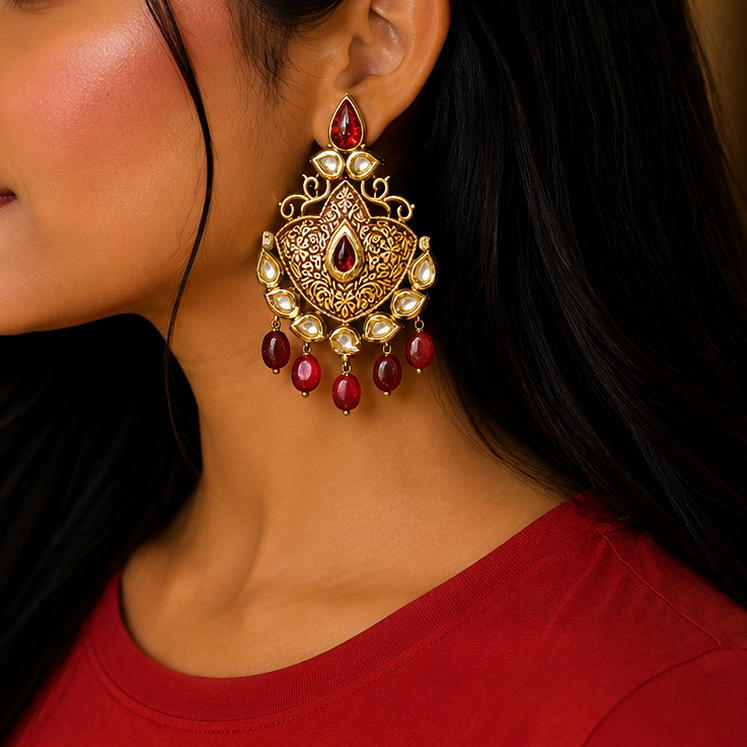 Antique kundan Earrings