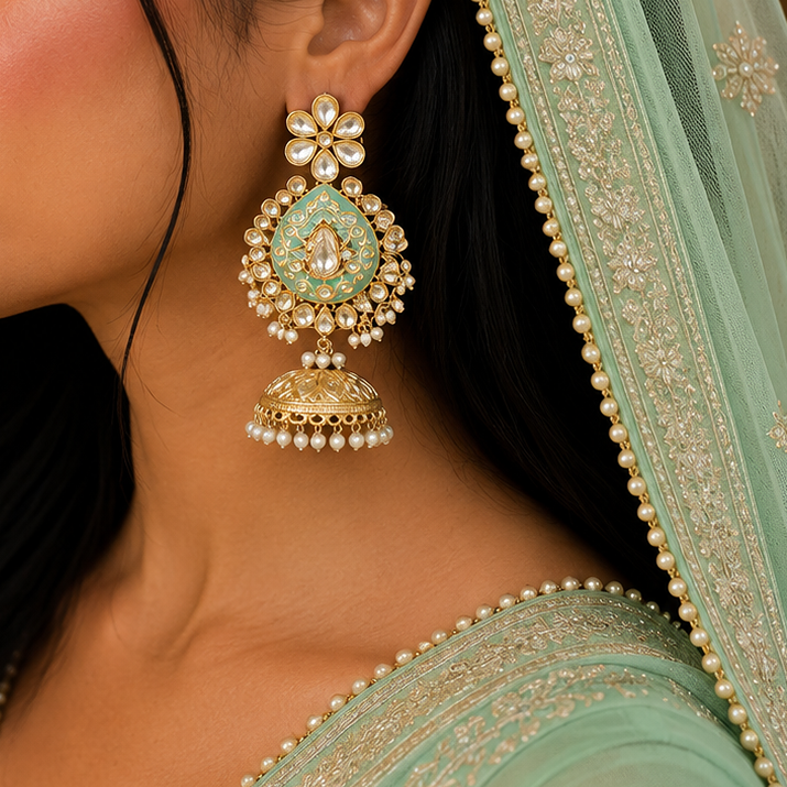 Antique kundan Earrings