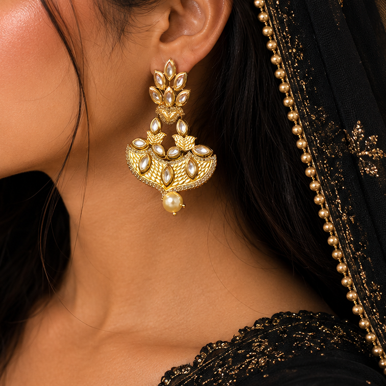 Antique kundan Earrings