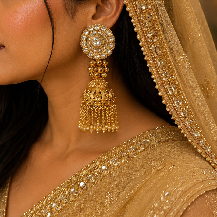 Antique Kundan Earring