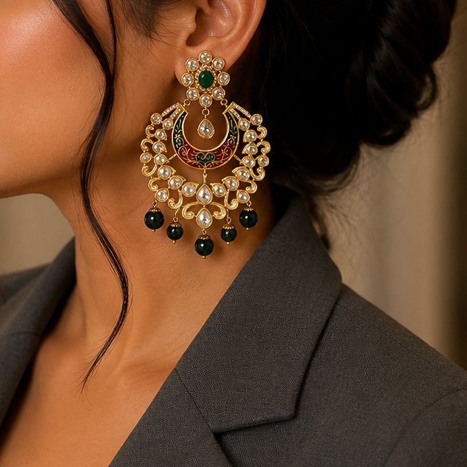 Antique Kundan Earring