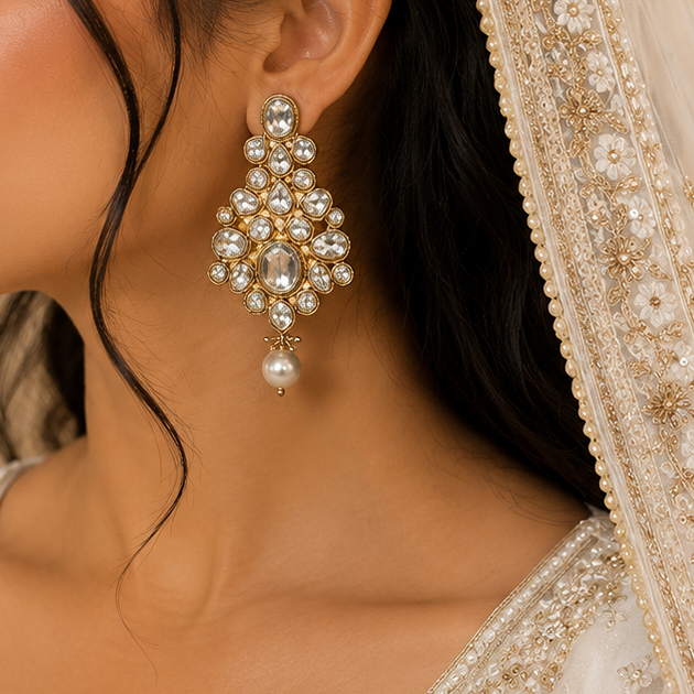 Antique Kundan Earring