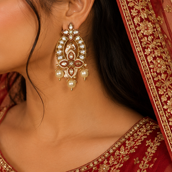 Antique Kundan Earring