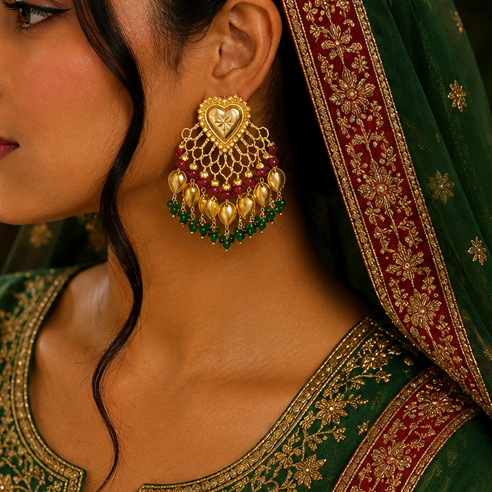 Antique Kundan Earring