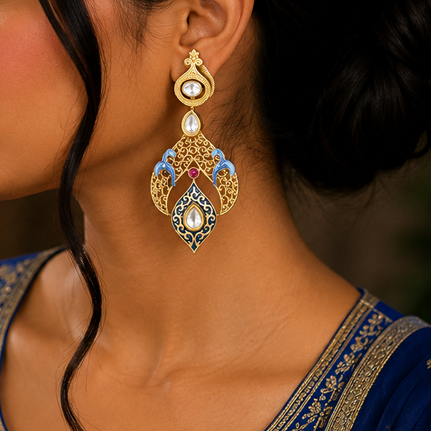 Antique Kundan Earring