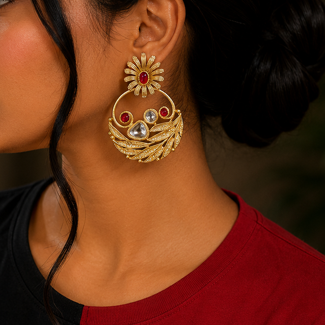 Antique Kundan Earring