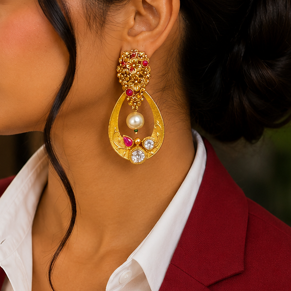 Antique Kundan Earring