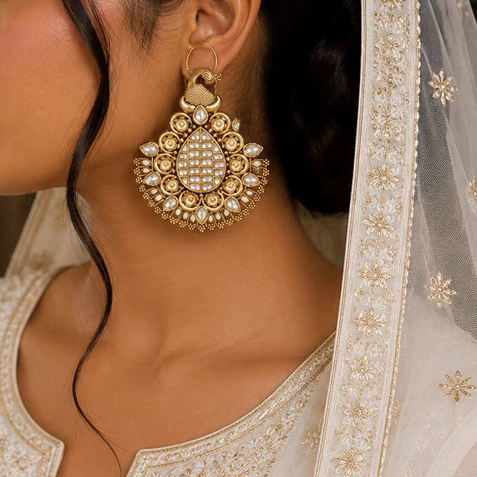 Antique Kundan Earring