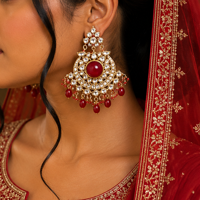 Antique Kundan Earring