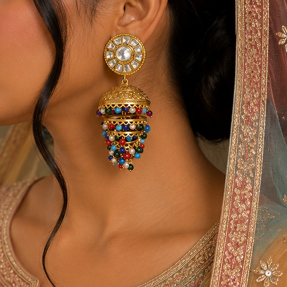 Antique Kundan Earring