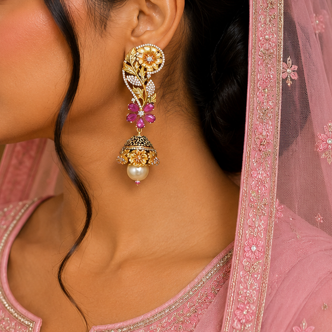 Antique Kundan Earring