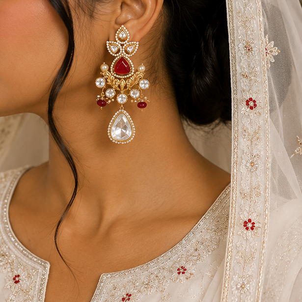Antique Kundan Earring