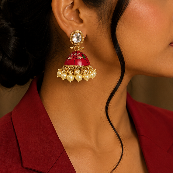 Antique Kundan Earring