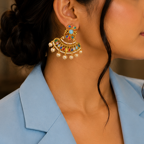 Antique Kundan Earring