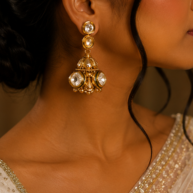 Antique Kundan Earring