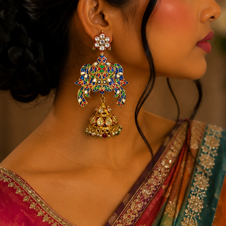 Antique Kundan Earring