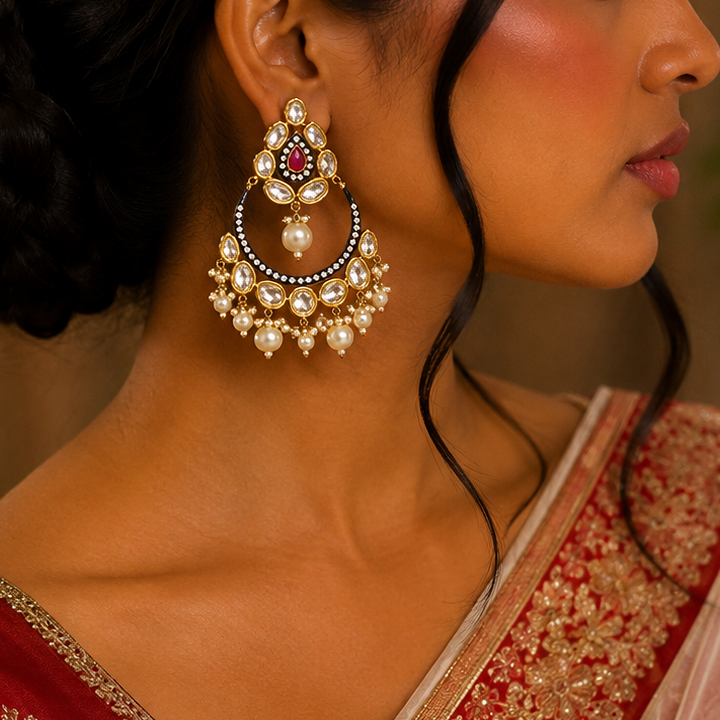 Antique Kundan Earring
