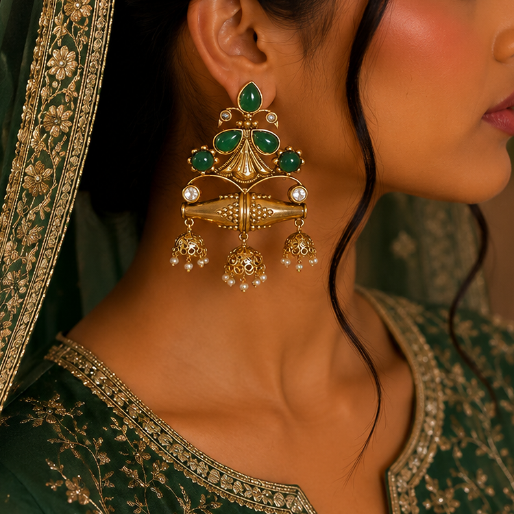 Antique Kundan Earring