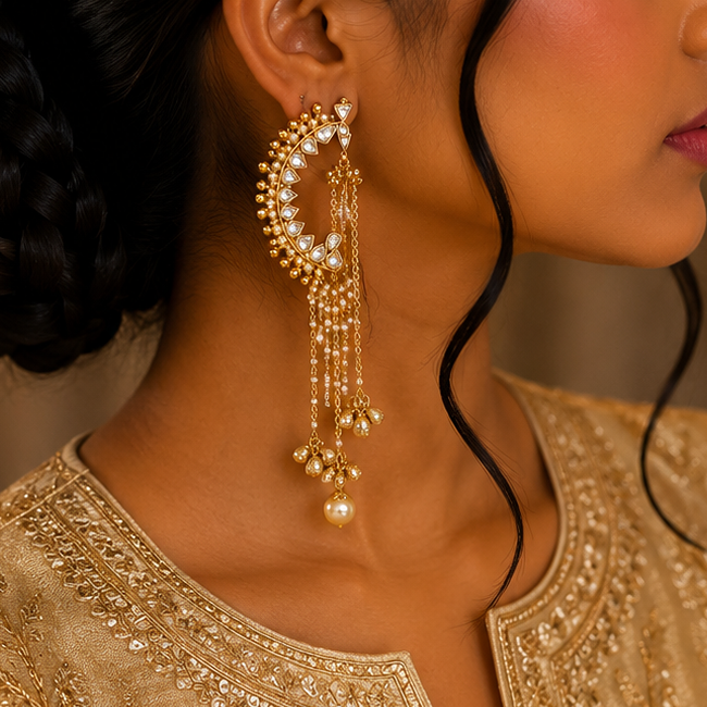 Antique Kundan Earring