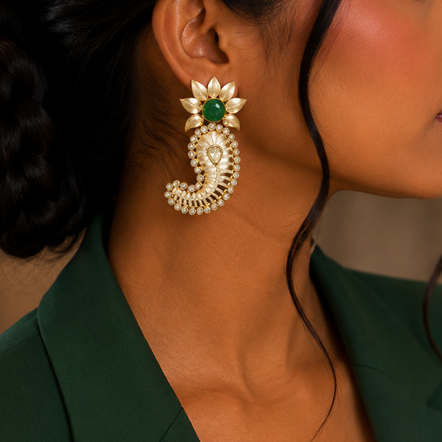 Antique Kundan Earring
