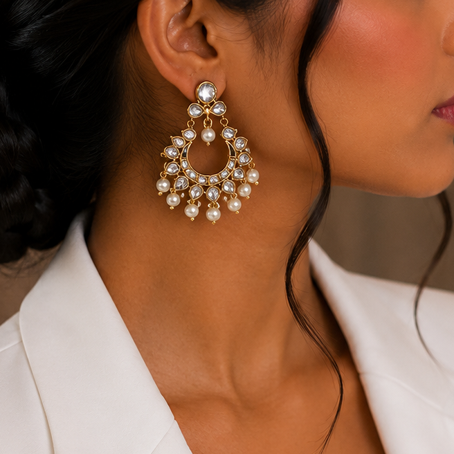 Antique Kundan Earring