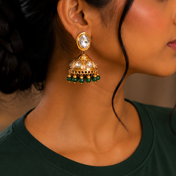 Antique Kundan Earring