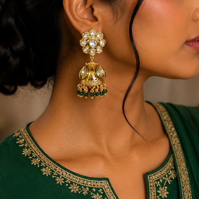 Antique Kundan Earring