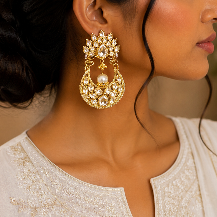 Antique Kundan Earring