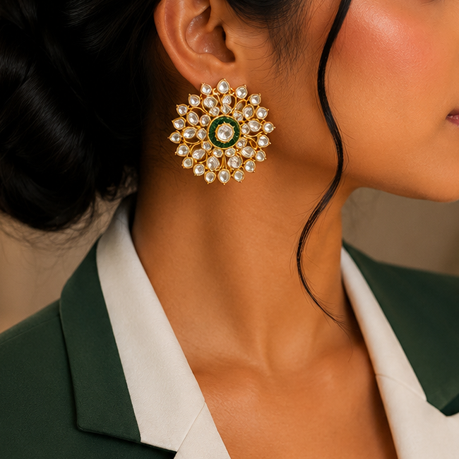 Antique Kundan Earring