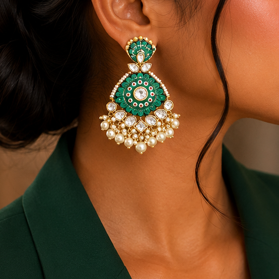 Antique Kundan Earring