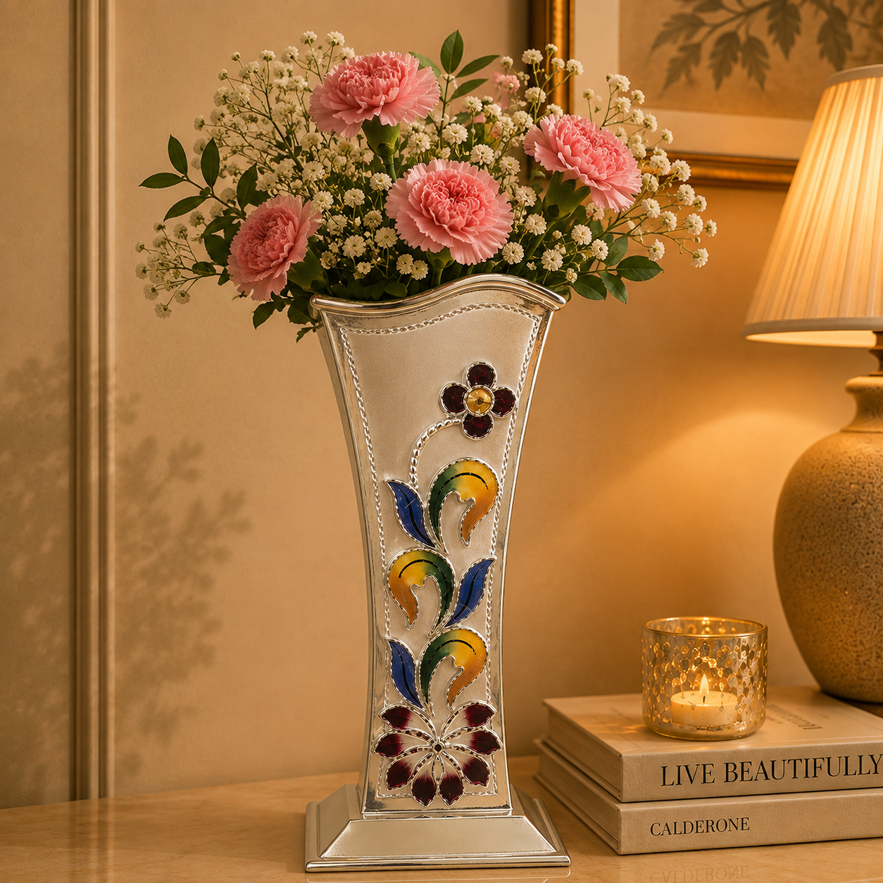 Iconic Silver Flowerpot