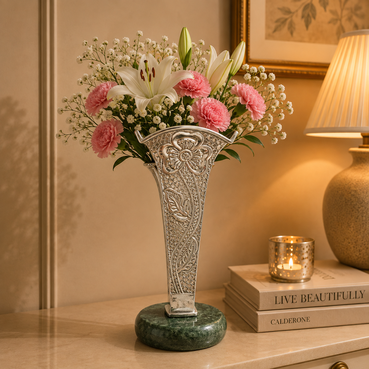 Iconic Silver Flowerpot