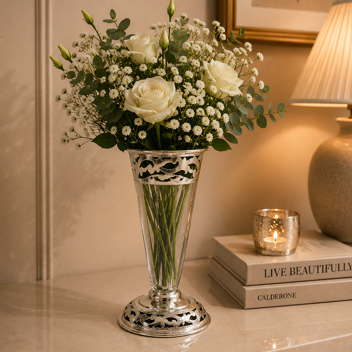 Iconic Silver Flowerpot