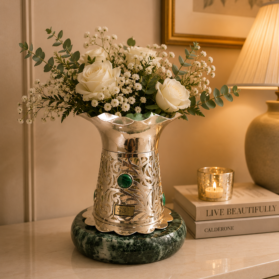 Iconic Silver Flowerpot