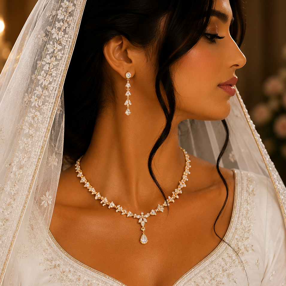 Iconic Diamond Look Necklace Set