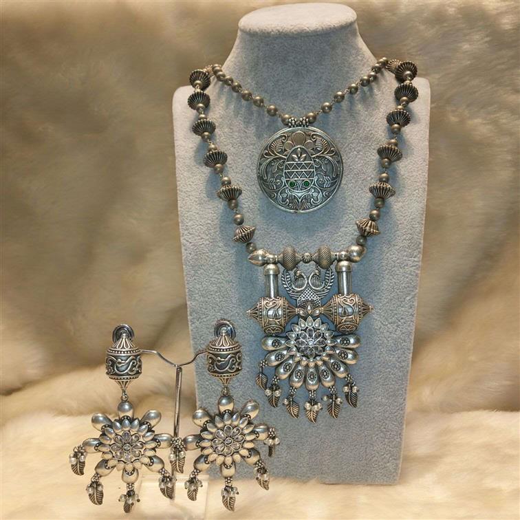 Iconic Oxydised Necklace  Set