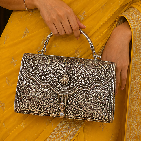 Iconic Silver Clutch