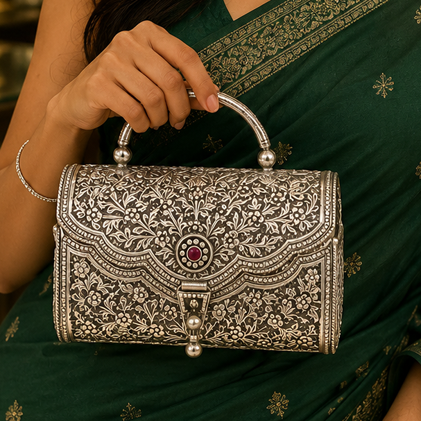 Iconic Silver Clutch