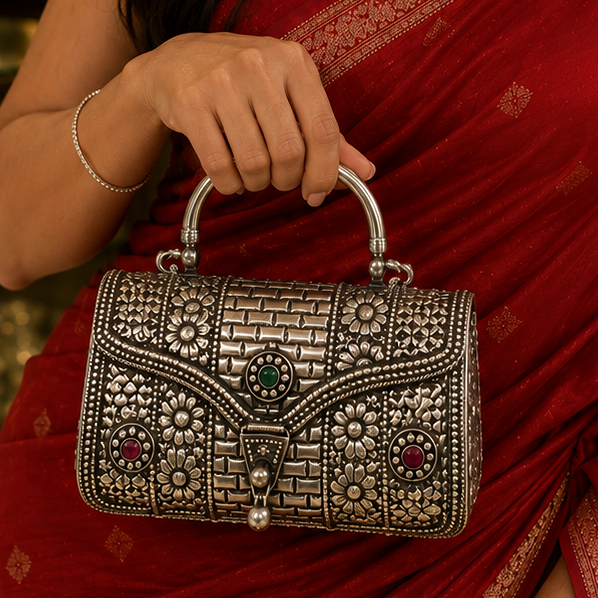 Iconic Silver Clutch