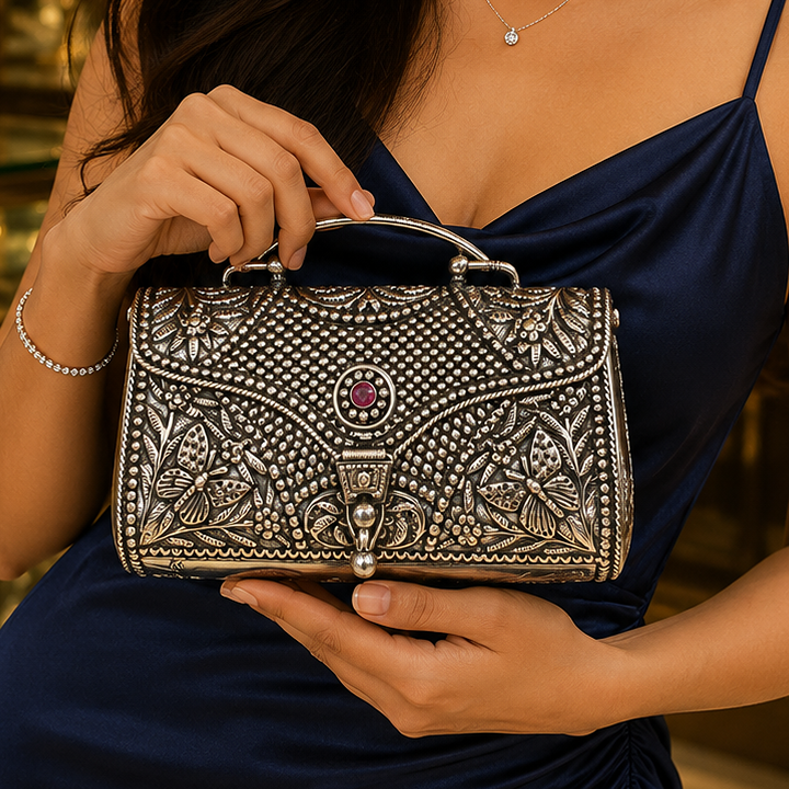 Iconic Silver Clutch